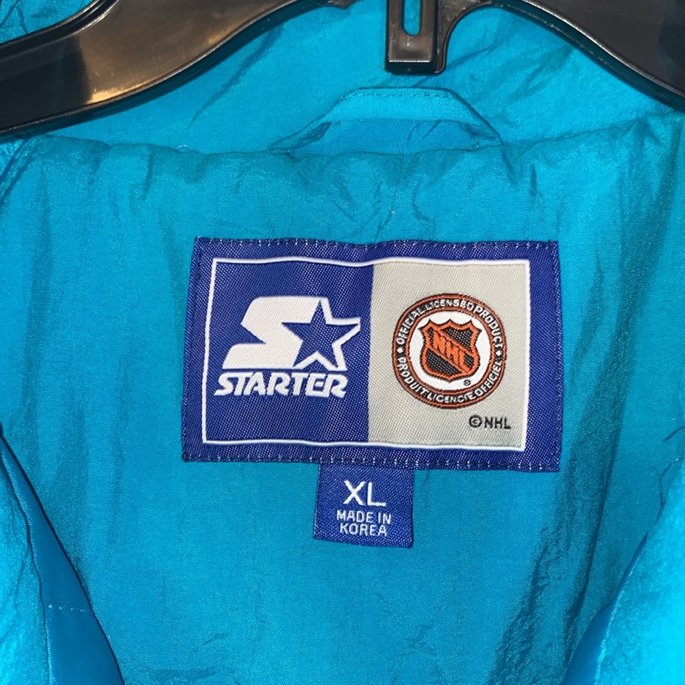 Vintage Starter San Jose Sharks Jacket Mens XL - Picture 4 of 9